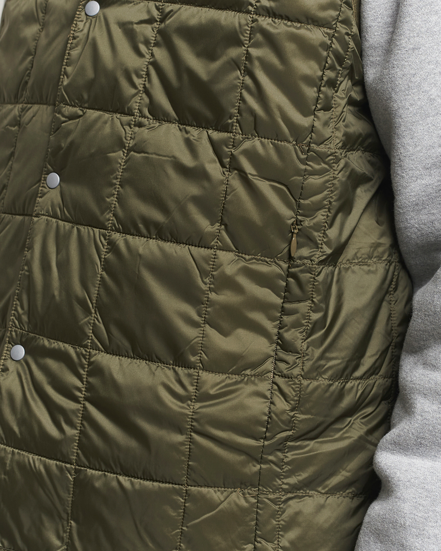 Men | Coats & Jackets | TAION | V-Neck Lightweight Down Vest Dark Olive