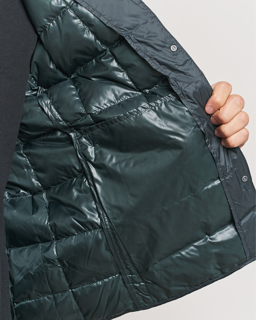 Men | Coats & Jackets | TAION | Crew Neck Button Down Jacket Charcoal