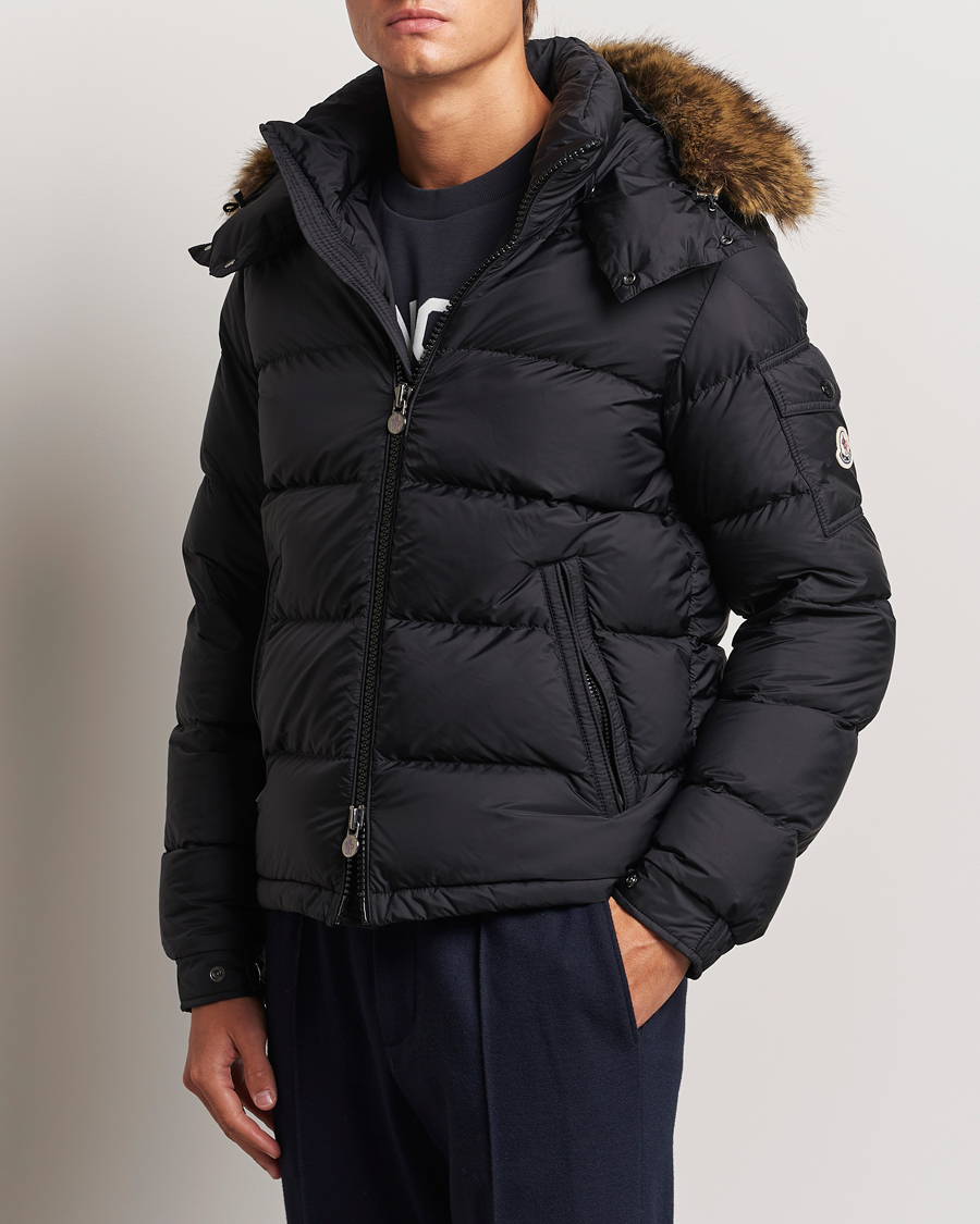 Men | Coats & Jackets | Moncler | Maya Faux Fur Jacket Black