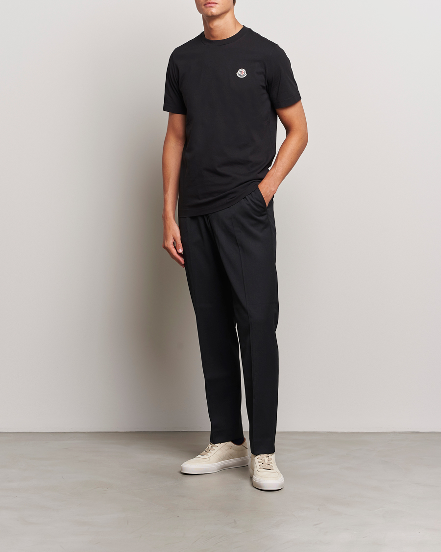 Men | T-Shirts | Moncler | 3-Pack Logo T-Shirt Black