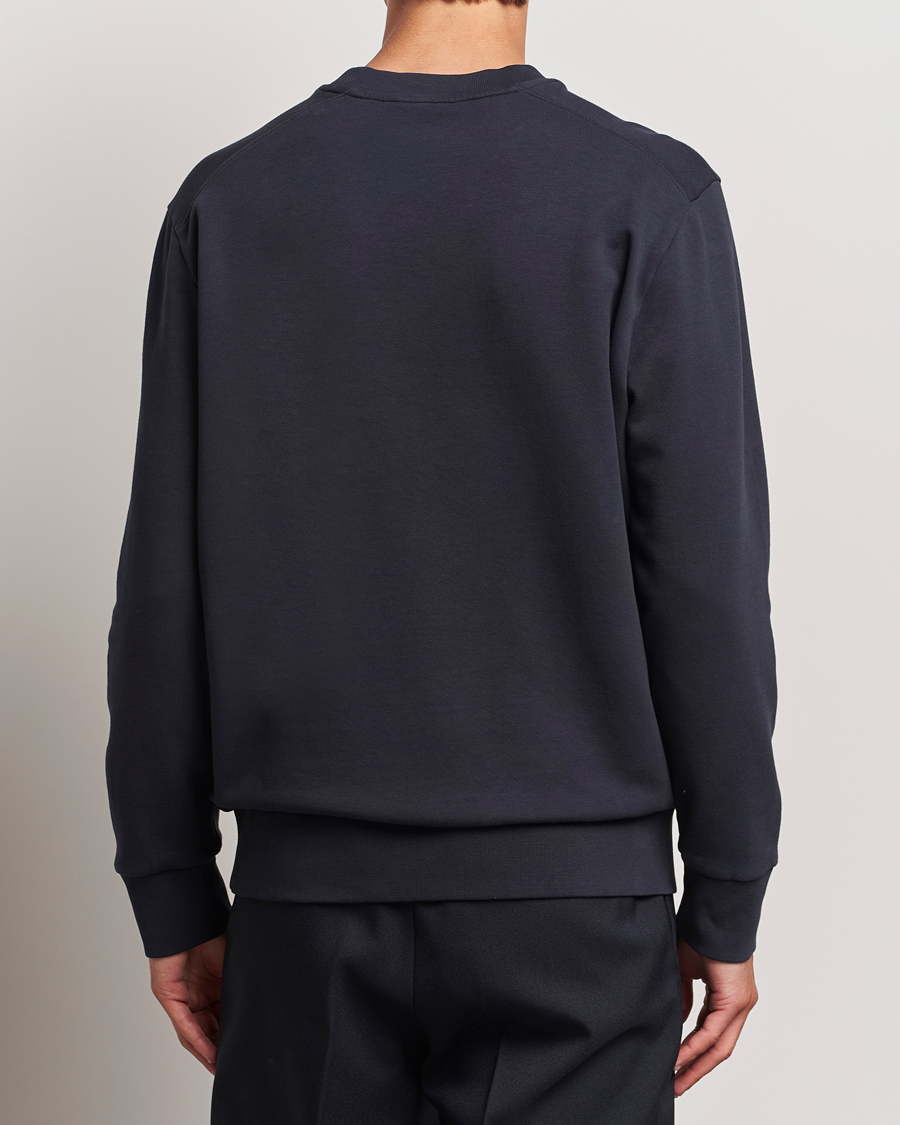 Men | Sweaters & Knitwear | Moncler | Archive Logo Sweatshirt Navy