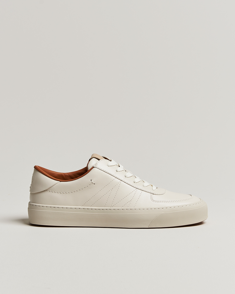 Men | Moncler Monclub Sneakers White Calf | Moncler | Monclub Sneakers White Calf