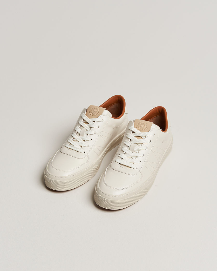 Men | Moncler Monclub Sneakers White Calf | Moncler | Monclub Sneakers White Calf