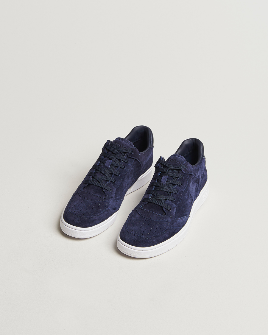Men | Polo Ralph Lauren Polo Court Sneaker Navy Suede | Polo Ralph Lauren | Polo Court Sneaker Navy Suede