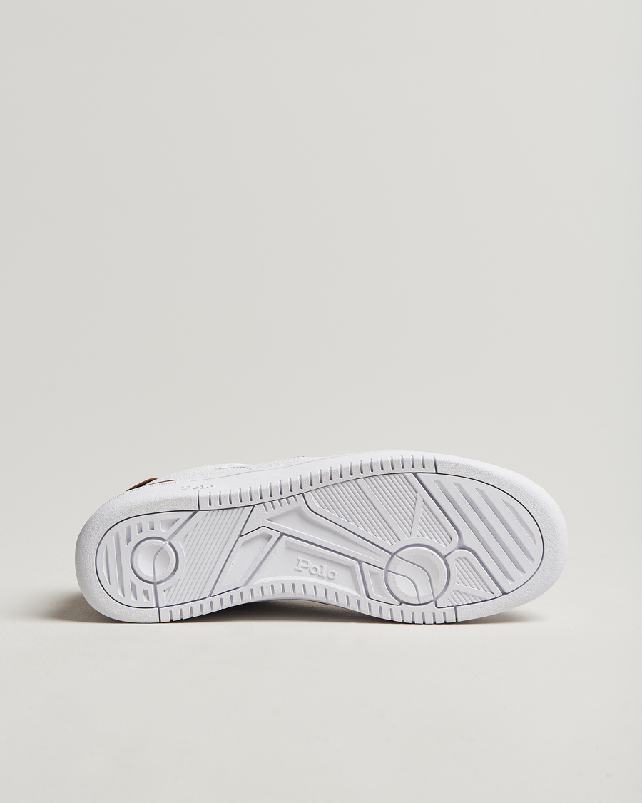 Men | Polo Ralph Lauren Masters Court Sneaker White/Tan Multi PP | Polo Ralph Lauren | Masters Court Sneaker White/Tan Multi PP