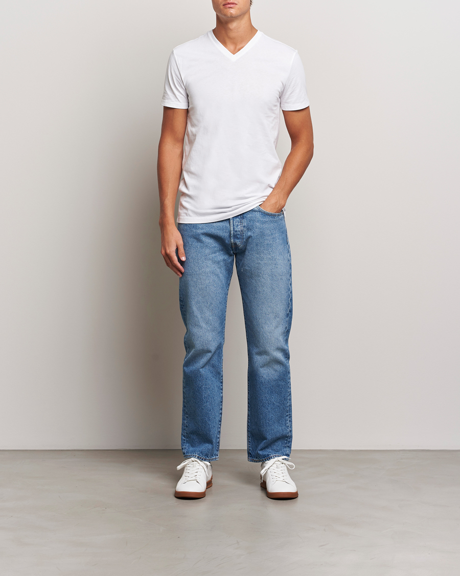 Men | T-Shirts | Polo Ralph Lauren | 3-Pack V Neck T-Shirt White