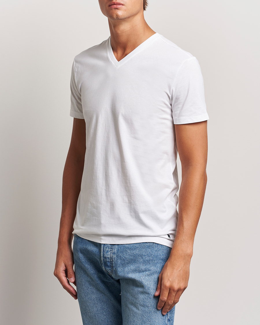 Men | T-Shirts | Polo Ralph Lauren | 3-Pack V Neck T-Shirt White