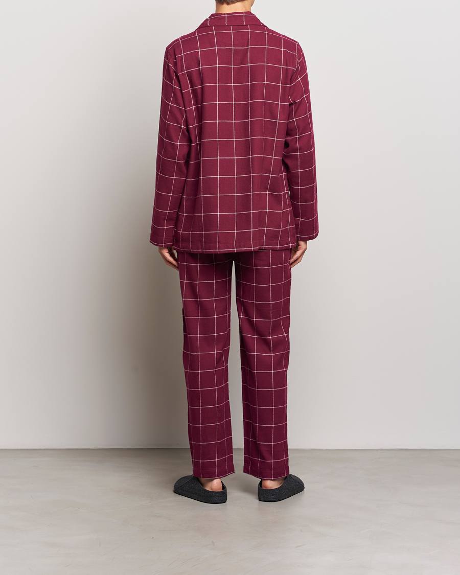 Men | Polo Ralph Lauren Pyjama Set Damson Red Windowpane | Polo Ralph Lauren | Pyjama Set Damson Red Windowpane