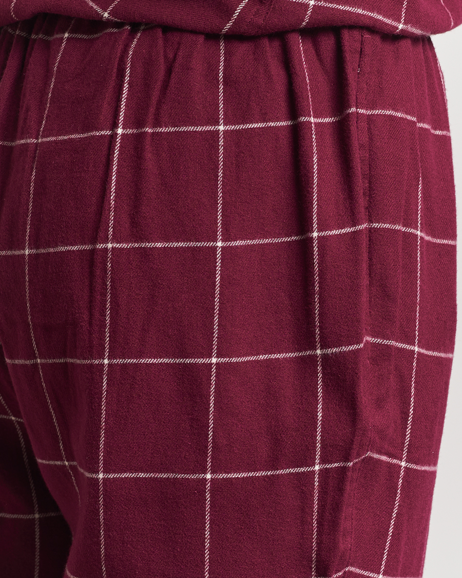 Men | Polo Ralph Lauren Pyjama Set Damson Red Windowpane | Polo Ralph Lauren | Pyjama Set Damson Red Windowpane
