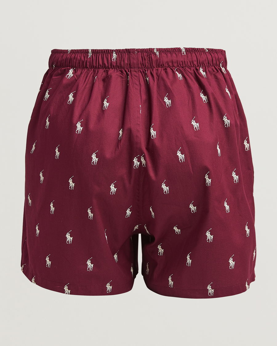 Men | Underwear & Socks | Polo Ralph Lauren | 3-Pack Woven Boxer Plaid/Navy/Red PP