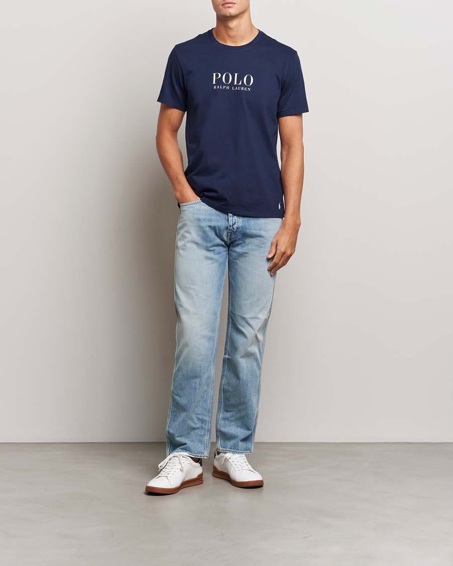 Men | T-Shirts | Polo Ralph Lauren | Logo Cotton Jersey Sleep T-Shirt Cruise Navy