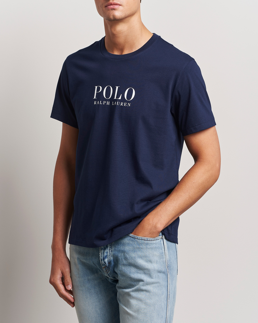 Men | T-Shirts | Polo Ralph Lauren | Logo Cotton Jersey Sleep T-Shirt Cruise Navy