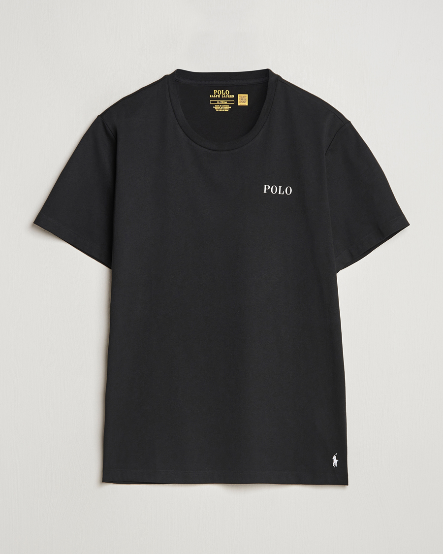 Men | T-Shirts | Polo Ralph Lauren | Logo Cotton Jersey Sleep T-Shirt Black