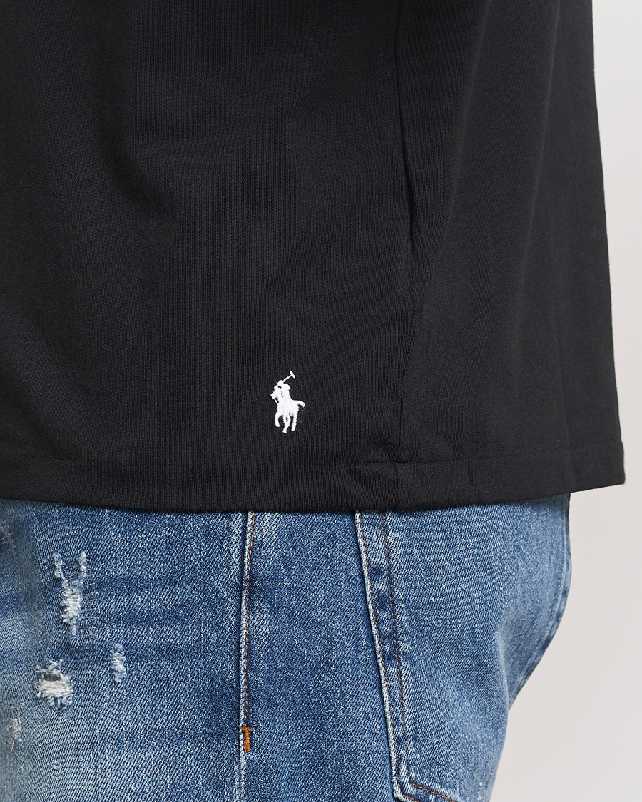 Men | T-Shirts | Polo Ralph Lauren | Logo Cotton Jersey Sleep T-Shirt Black