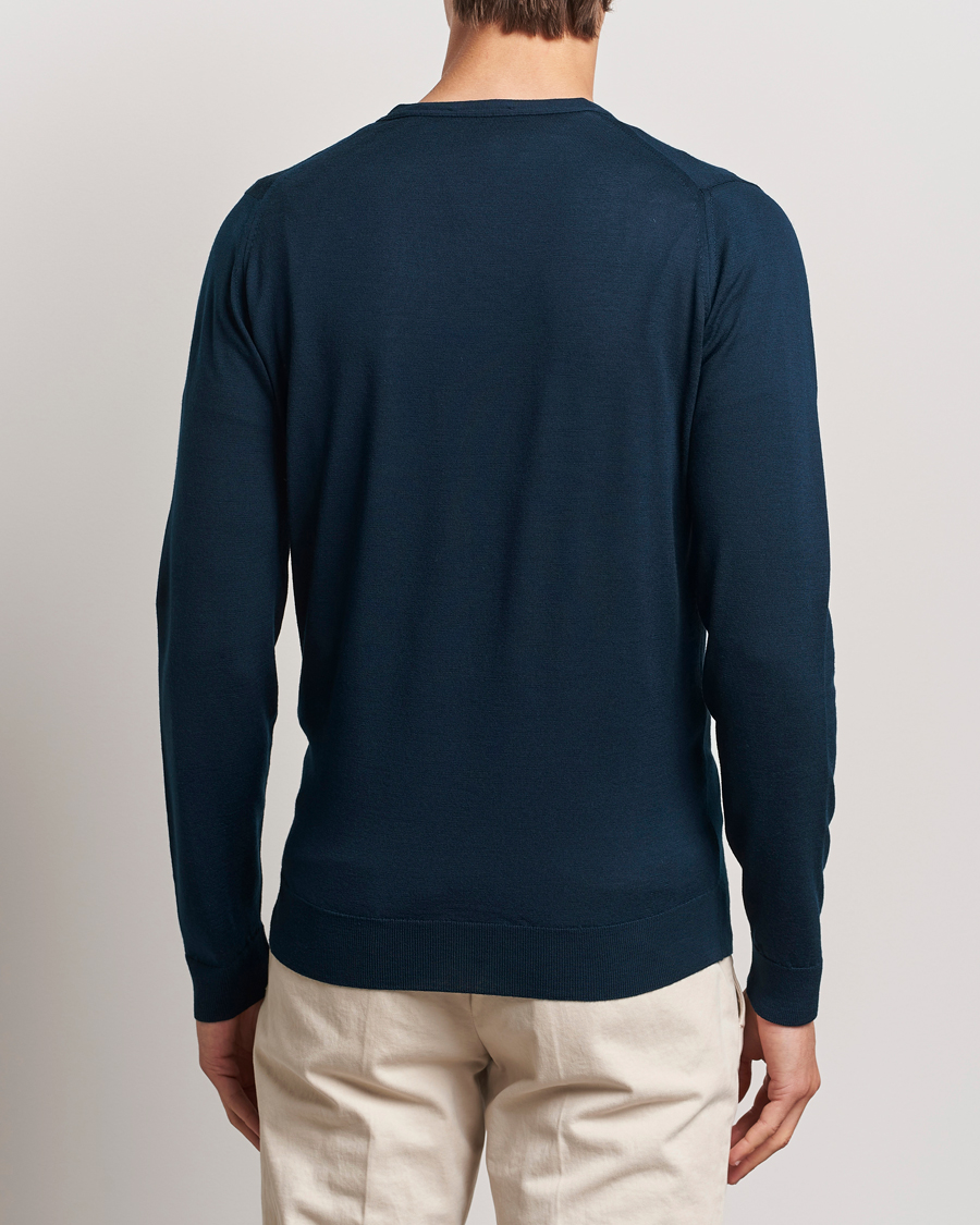 Men | Sweaters & Knitwear | John Smedley | Petworth Extra Fine Merino Cardigan Orion Green