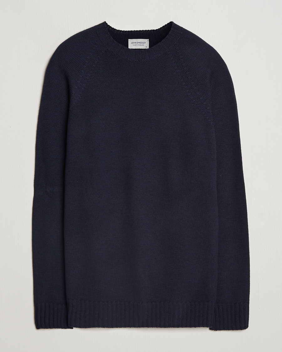 Men | Sweaters & Knitwear | John Smedley | Denver Extra Fine Merino Crew Neck Midnight