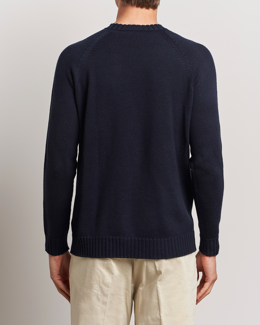 Men | Sweaters & Knitwear | John Smedley | Denver Extra Fine Merino Crew Neck Midnight