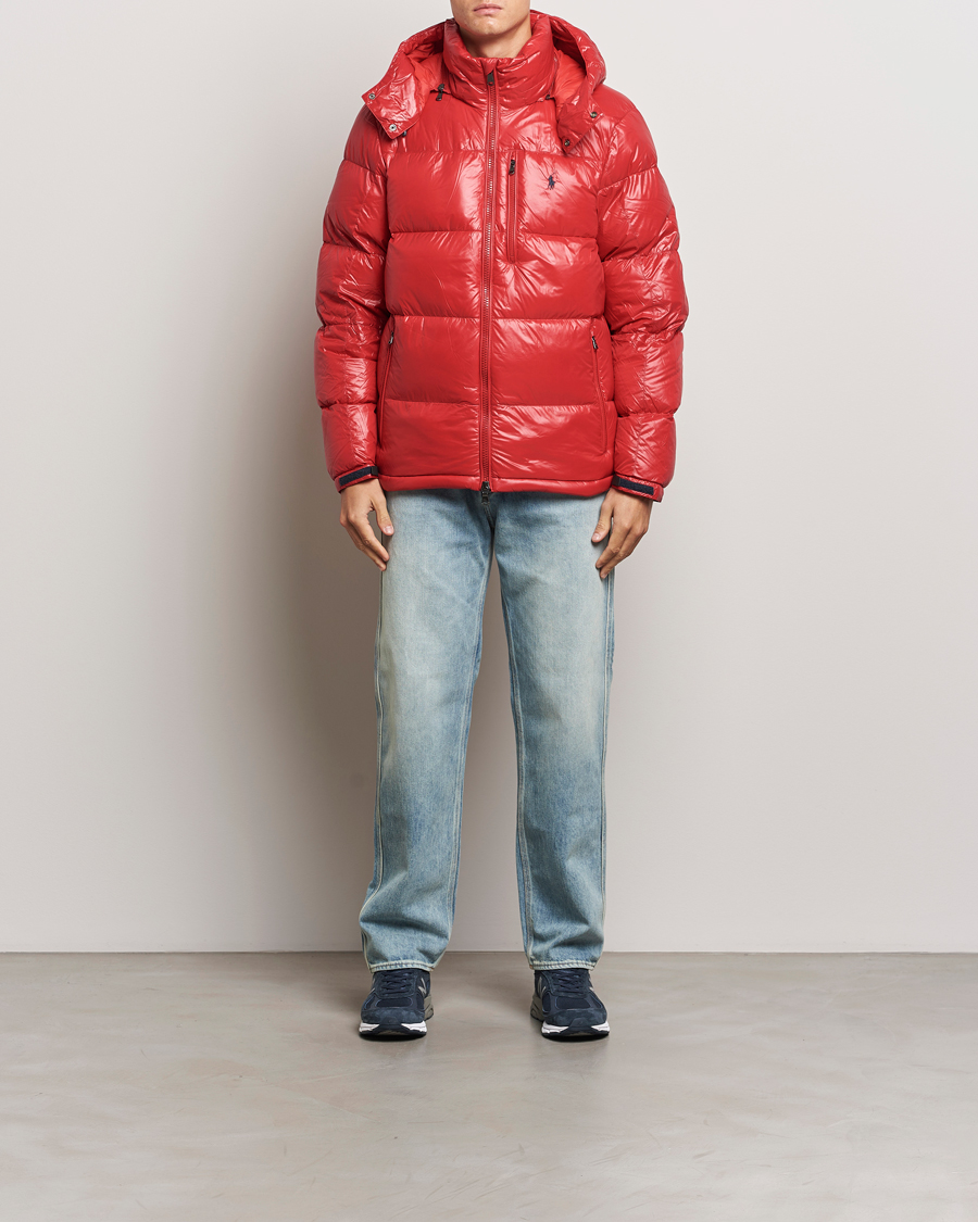 Men | Coats & Jackets | Polo Ralph Lauren | El Cap High Gloss Down Jacket RL 2000 Red Glossy