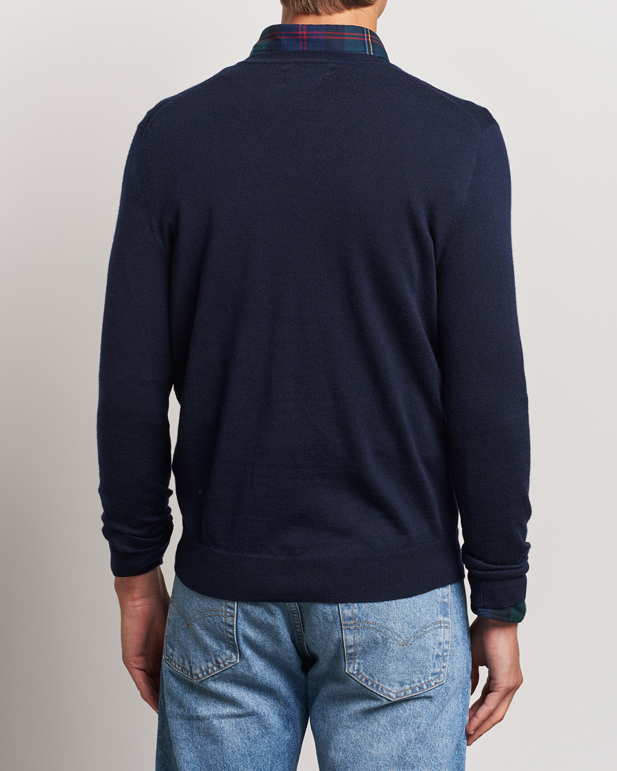 Men | Sweaters & Knitwear | Polo Ralph Lauren | Merino Crew Neck Pullover Hunter Navy