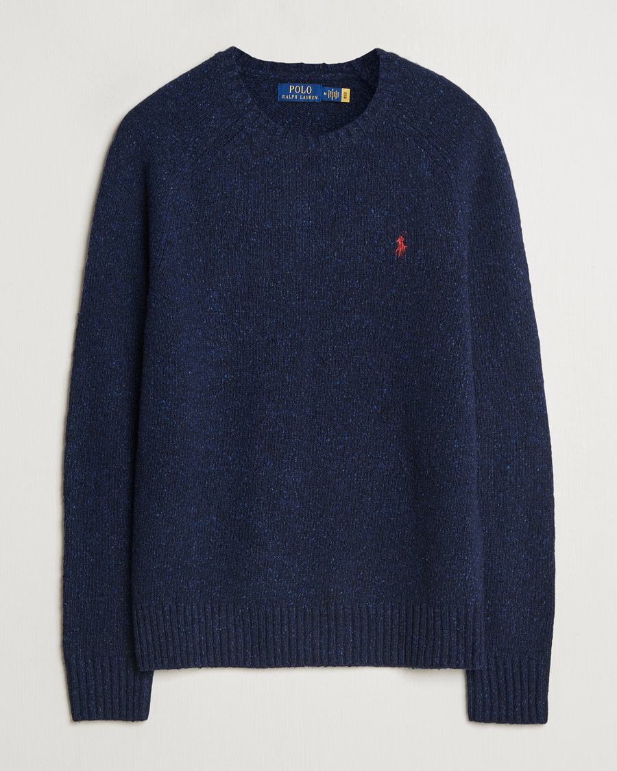 Men | Sweaters & Knitwear | Polo Ralph Lauren | Donegal Sweater Ancient Navy