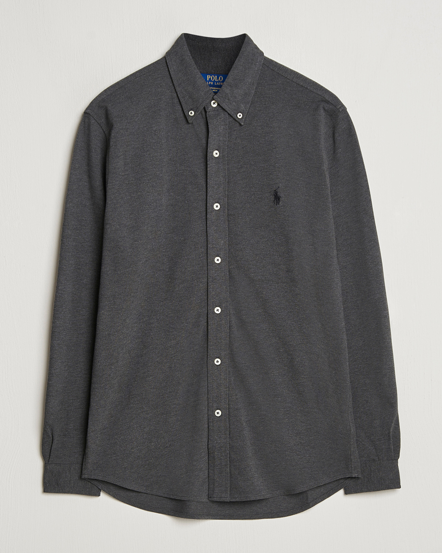 Men | Shirts | Polo Ralph Lauren | Featherweight Mesh Shirt Windsor Heather