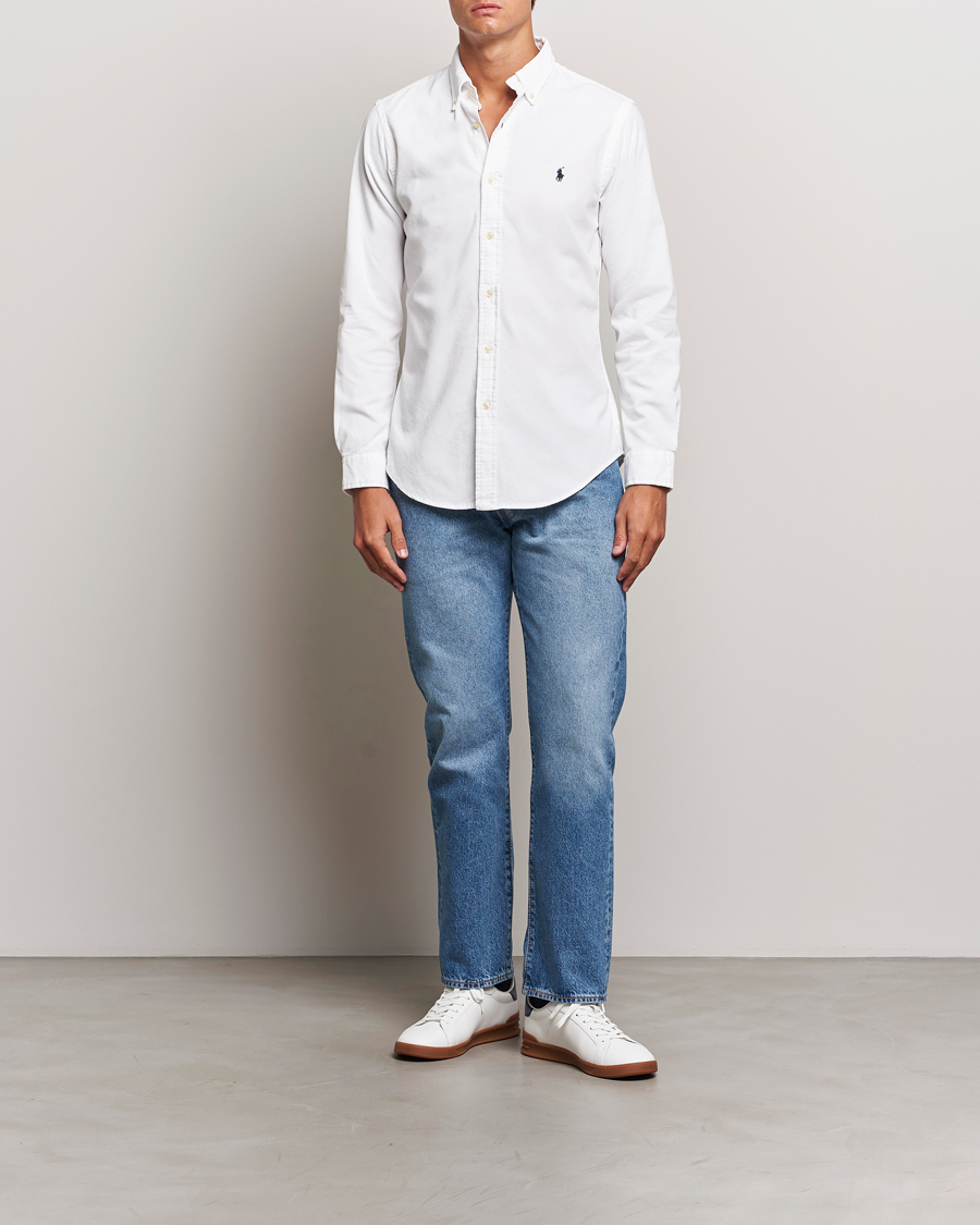 Men | Shirts | Polo Ralph Lauren | Slim Fit Corduroy Shirt White