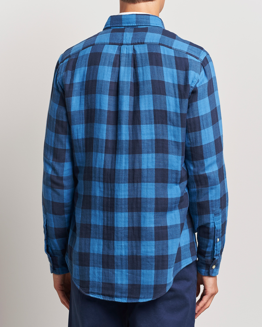 Men | Shirts | Polo Ralph Lauren | Double Face Custom Fit Check Shirt Royal/Black