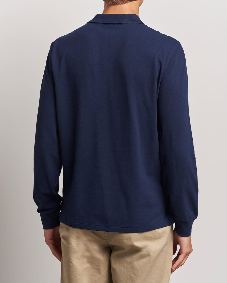 Men | Sweaters & Knitwear | Polo Ralph Lauren | Custom Slim Fit Long Sleeve Polo Refined Navy