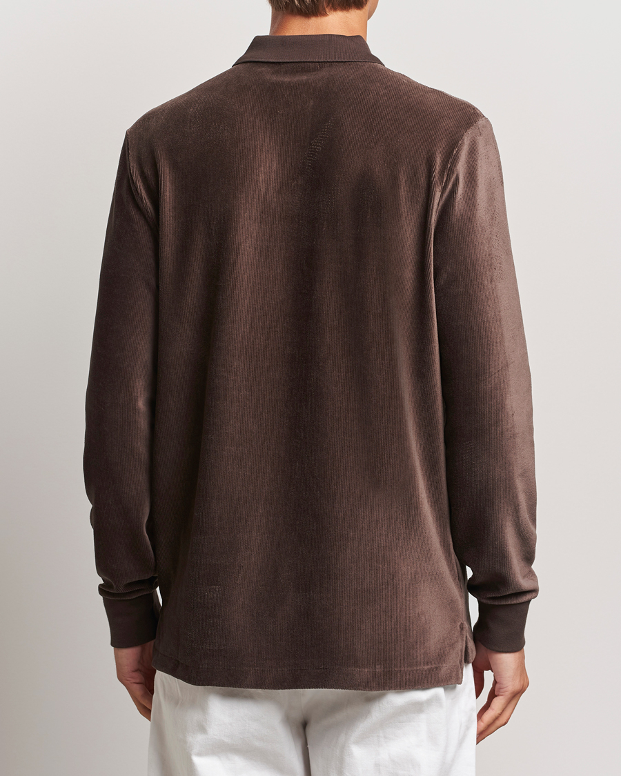 Men | Sweaters & Knitwear | Polo Ralph Lauren | Corduroy Long Sleeve Polo Circuit Brown