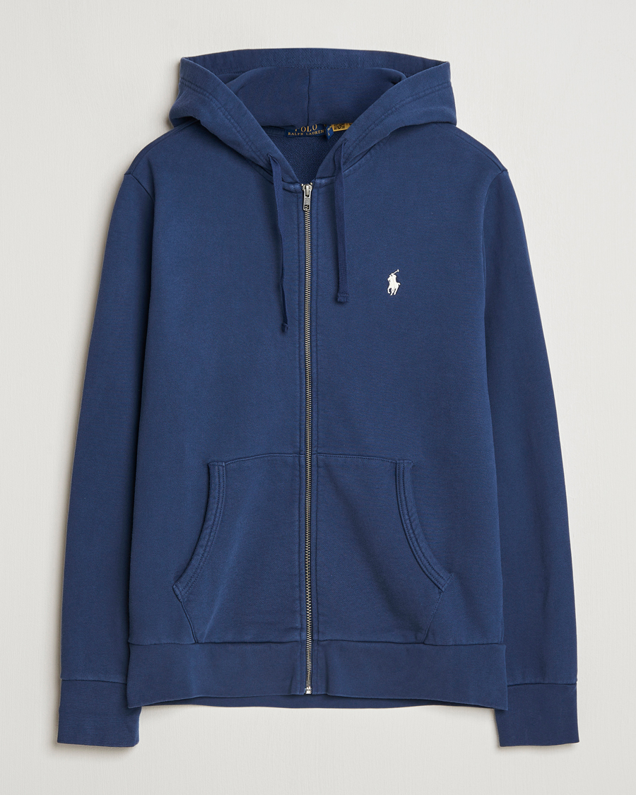 Men | Sweaters & Knitwear | Polo Ralph Lauren | Loopback Terry Full-Zip Hoodie Cruise Navy
