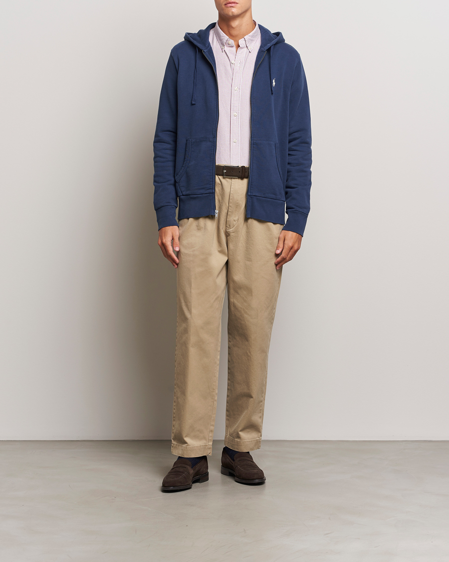 Men | Sweaters & Knitwear | Polo Ralph Lauren | Loopback Terry Full-Zip Hoodie Cruise Navy