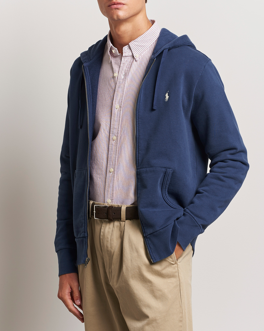 Men | Sweaters & Knitwear | Polo Ralph Lauren | Loopback Terry Full-Zip Hoodie Cruise Navy