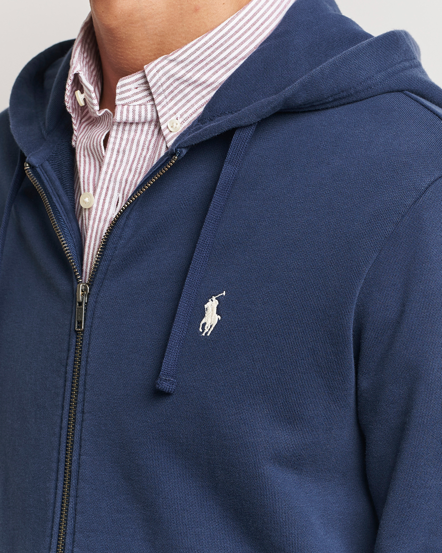 Men | Sweaters & Knitwear | Polo Ralph Lauren | Loopback Terry Full-Zip Hoodie Cruise Navy