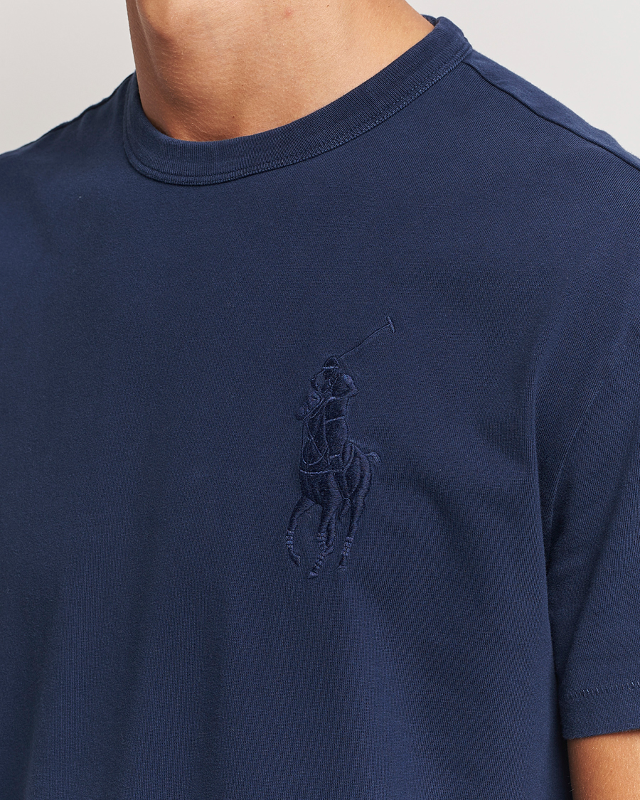 Men | T-Shirts | Polo Ralph Lauren | Tonal Polo Player Tee Cruise Navy