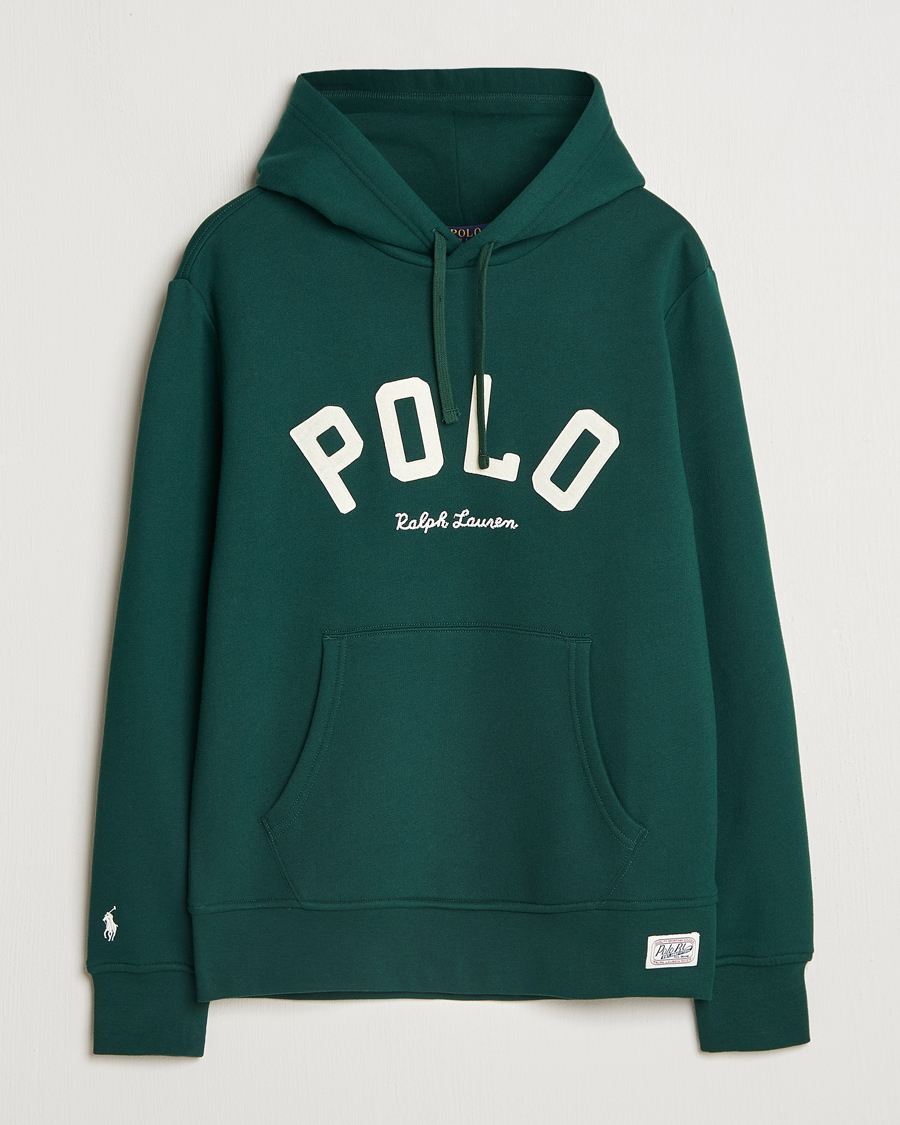 Men | Sweaters & Knitwear | Polo Ralph Lauren | RL Varsity Fleece Hoodie Moss Agate