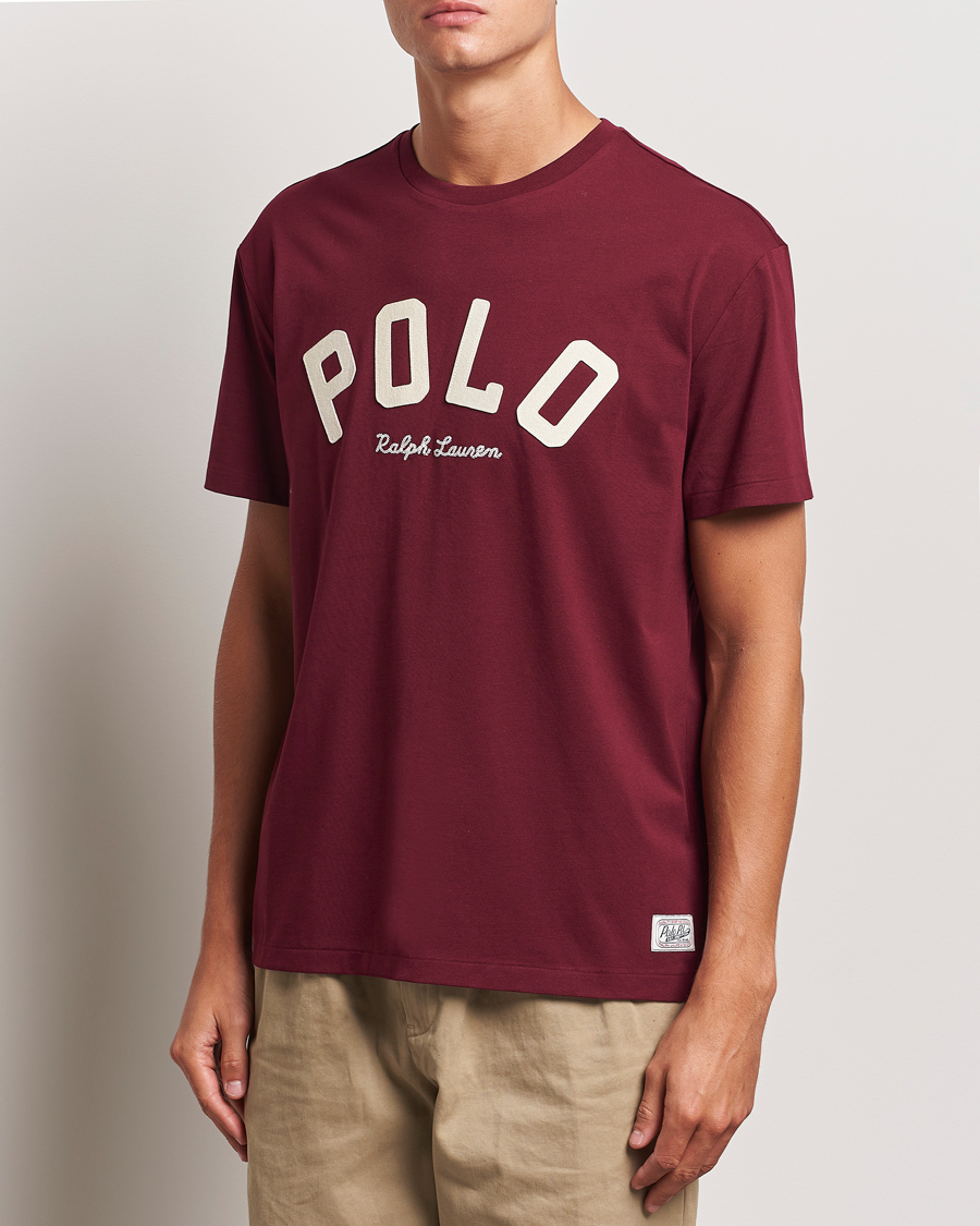 Men | T-Shirts | Polo Ralph Lauren | RL Varsity Tee Classic Wine