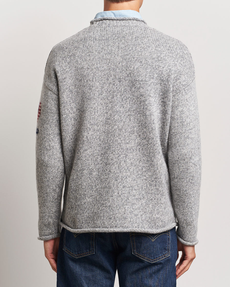 Men | Sweaters & Knitwear | Polo Ralph Lauren | Wool Flag Sweater Grey Combo