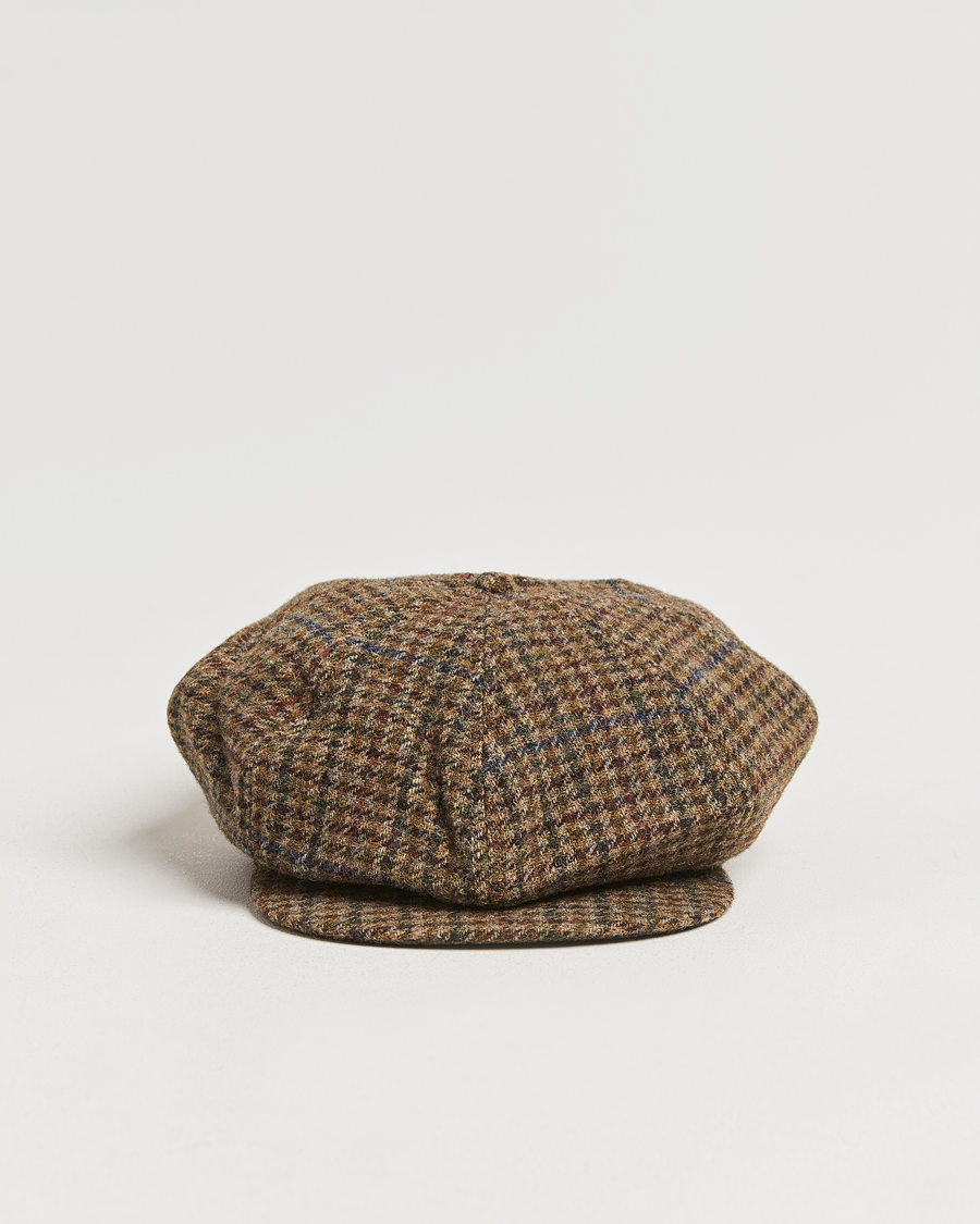 Men | Polo Ralph Lauren Newsboy Herringbone Cap Sage/Tan | Polo Ralph Lauren | Newsboy Herringbone Cap Sage/Tan