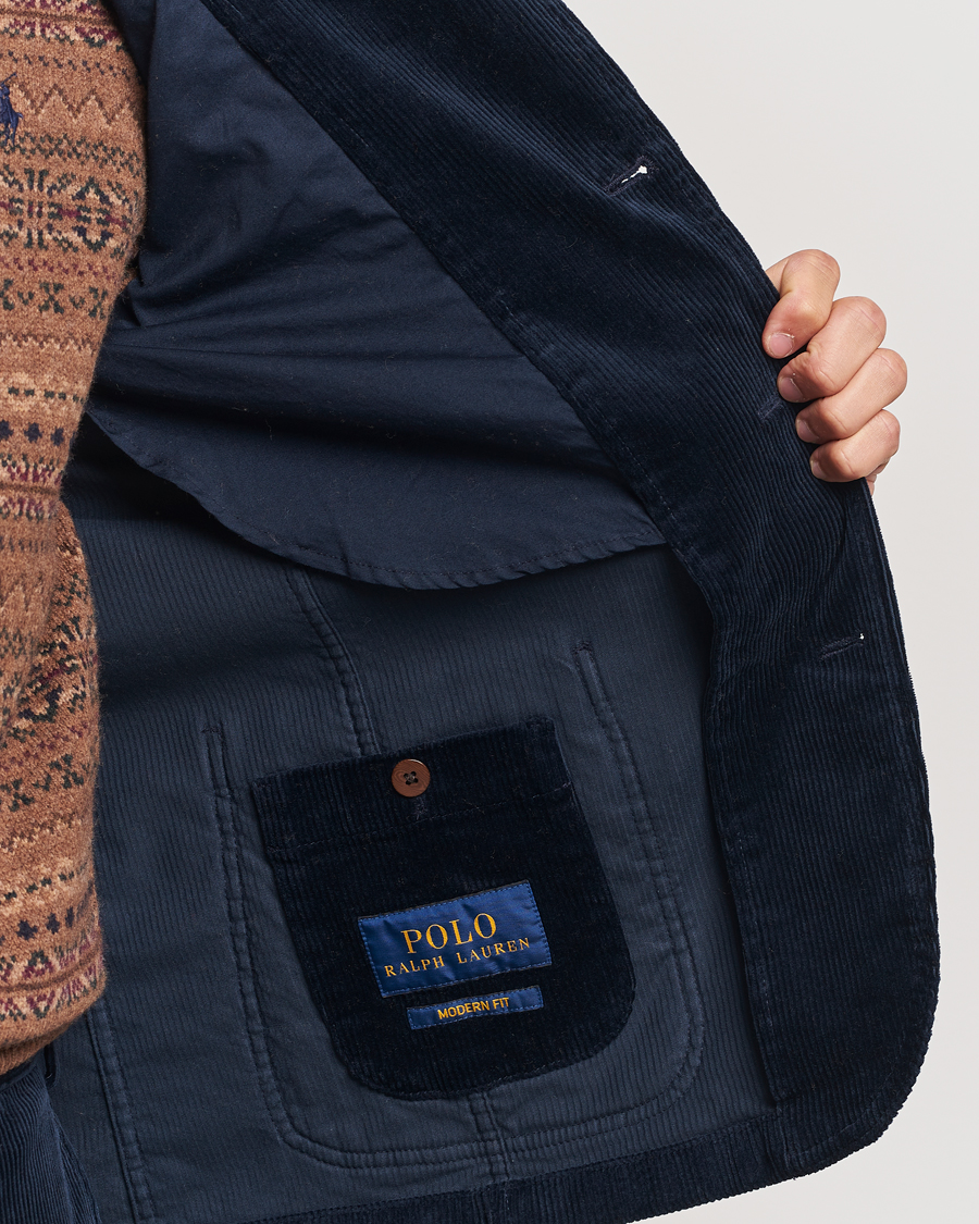 Men | Blazers | Polo Ralph Lauren | Corduroy Stretch Blazer Aviator Navy