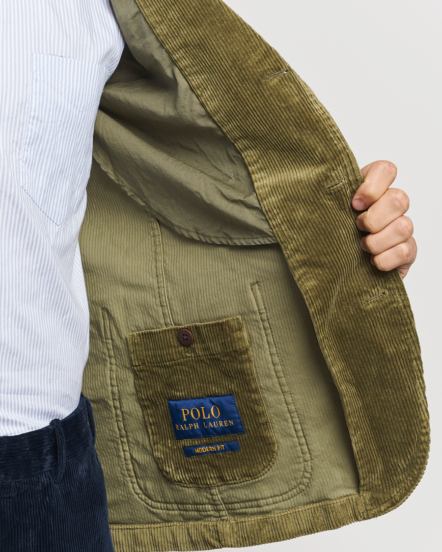 Men | Blazers | Polo Ralph Lauren | Corduroy Stretch Blazer Country Olive