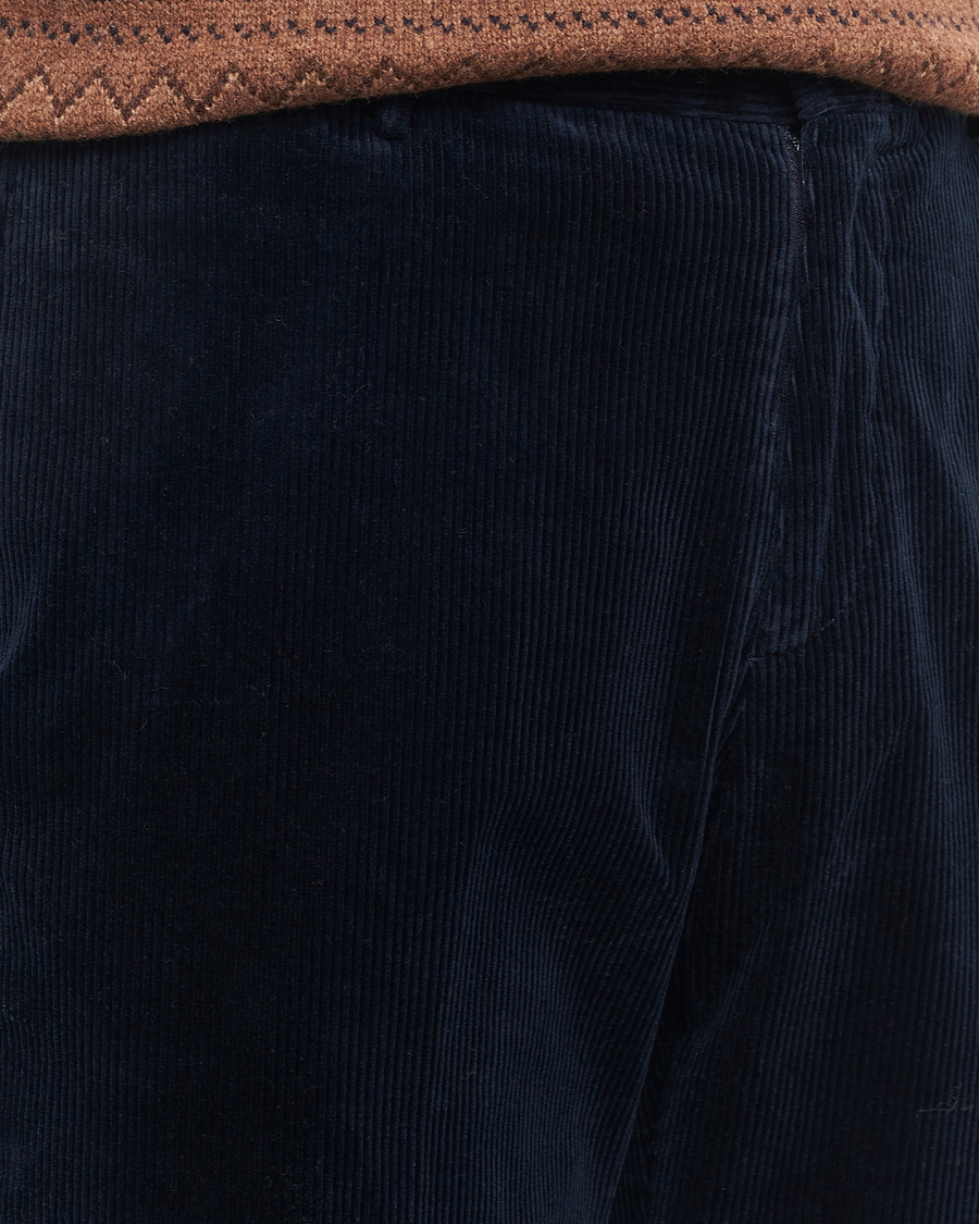 Men | Trousers | Polo Ralph Lauren | Corduroy Pleated Trousers Aviator Navy