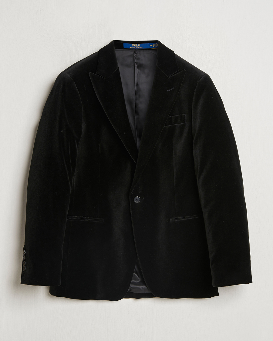 Men | Blazers | Polo Ralph Lauren | Velvet Blazer Black