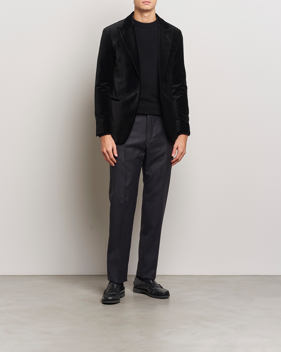 Men | Blazers | Polo Ralph Lauren | Velvet Blazer Black