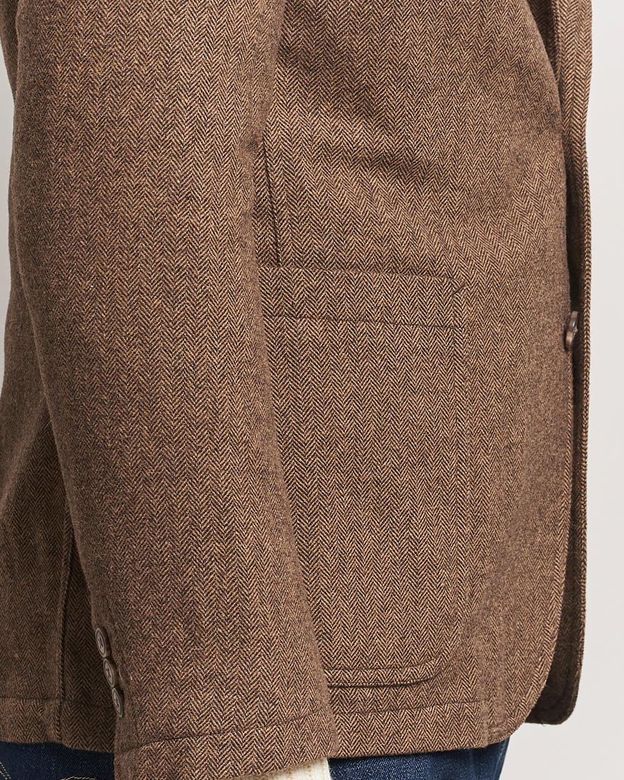 Men | Blazers | Polo Ralph Lauren | Classic Herringbone Sportcoat Brown/Tan