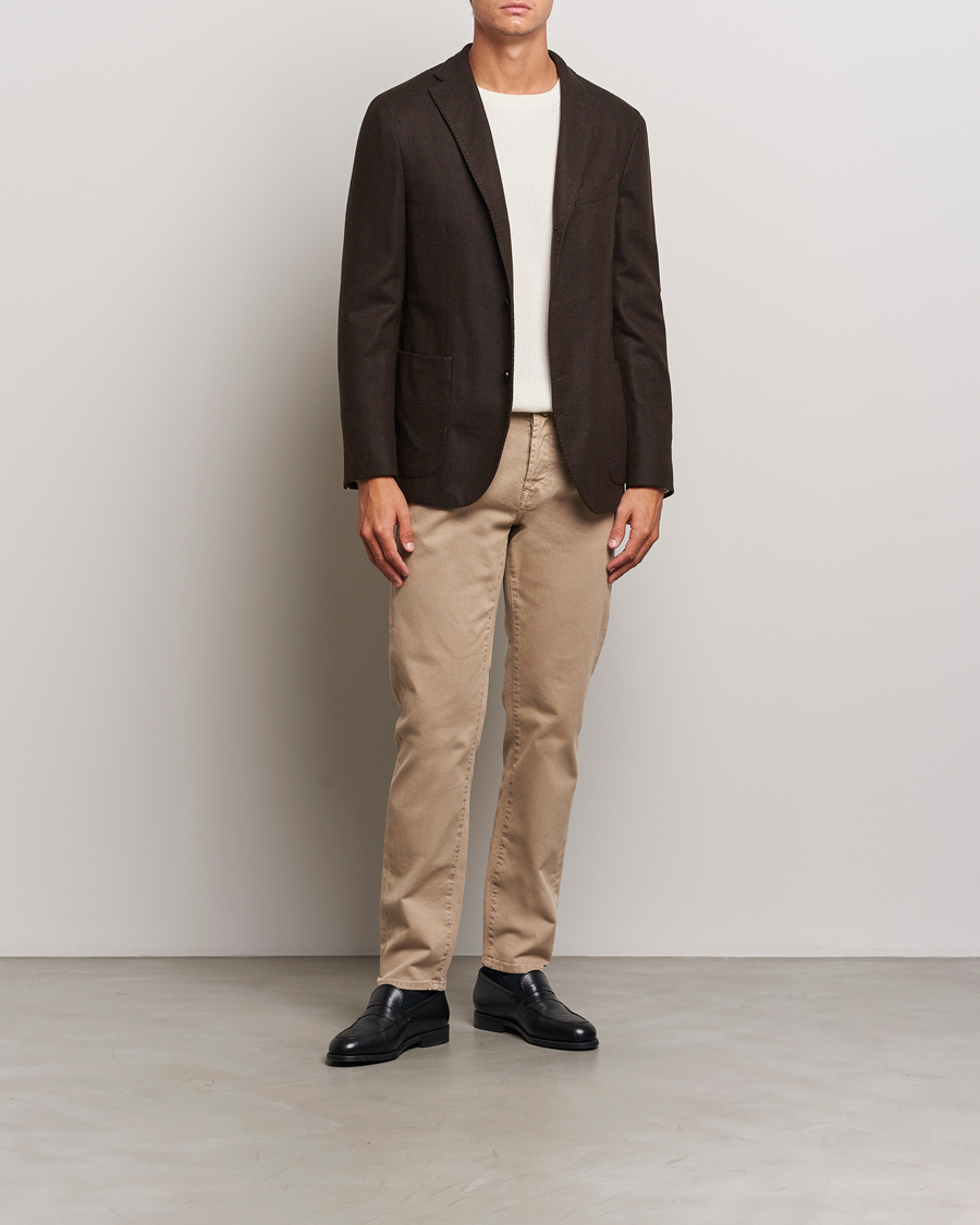 Men | Trousers | Incotex | 5-Pocket Bull Denim Pants Beige
