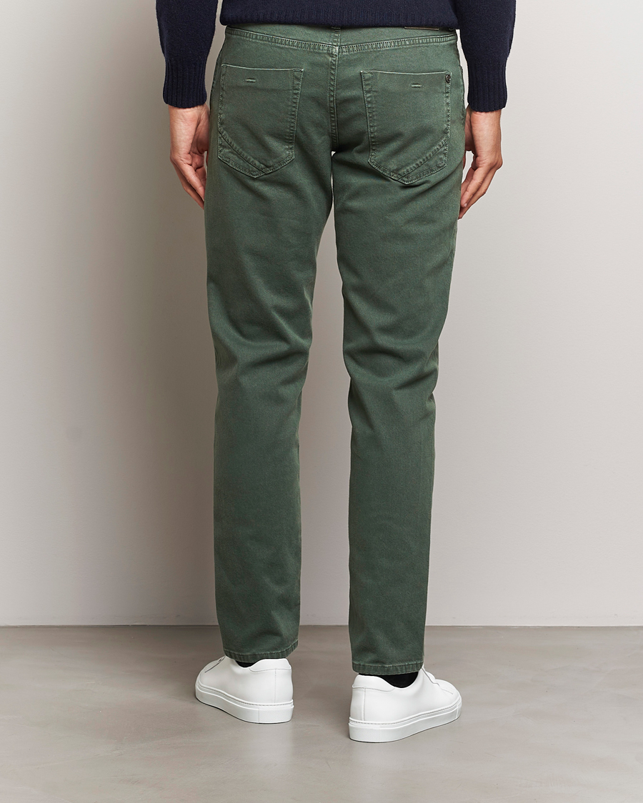 Men | Trousers | Incotex | 5-Pocket Bull Denim Pants Dark Green