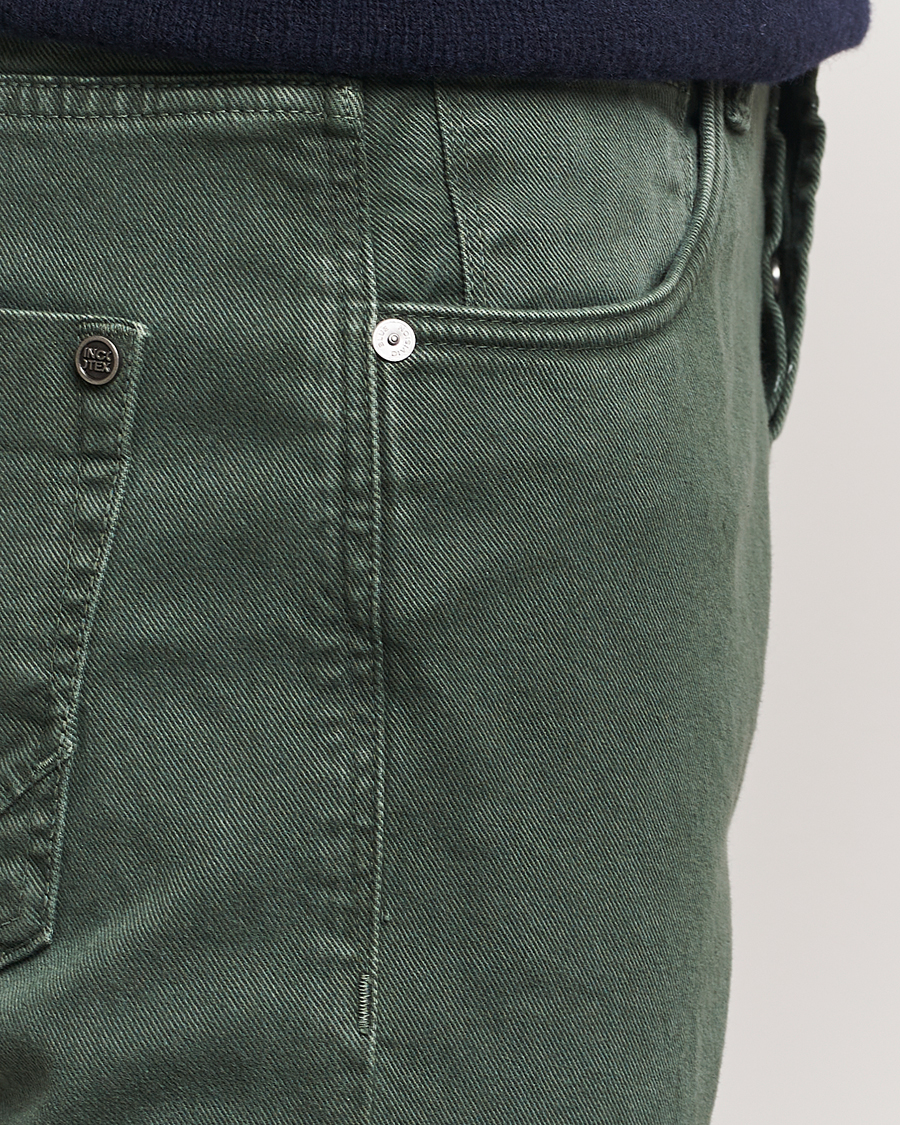 Men | Trousers | Incotex | 5-Pocket Bull Denim Pants Dark Green
