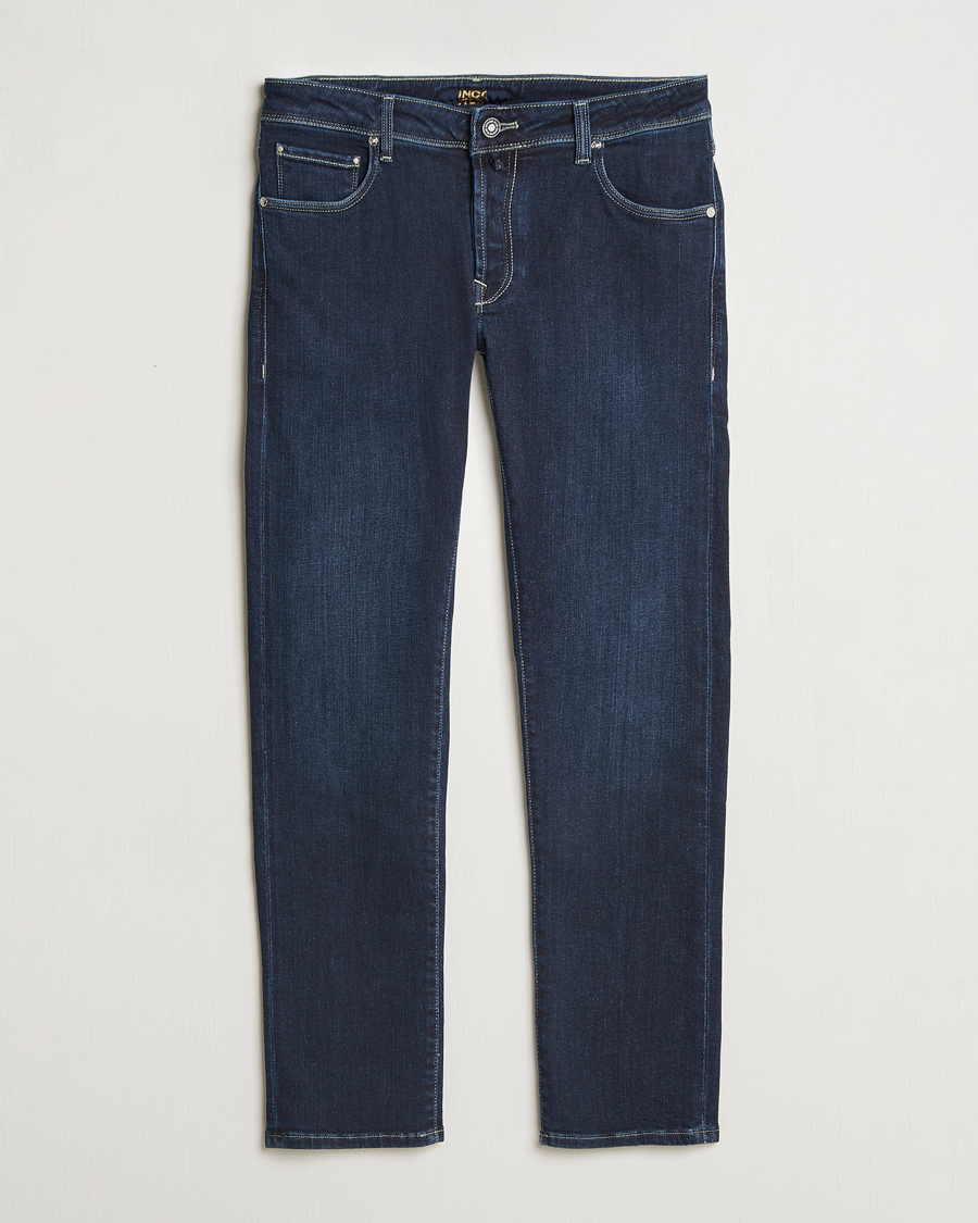 Men | Jeans | Incotex | 5-Pocket Stretch Denim Dark Blue