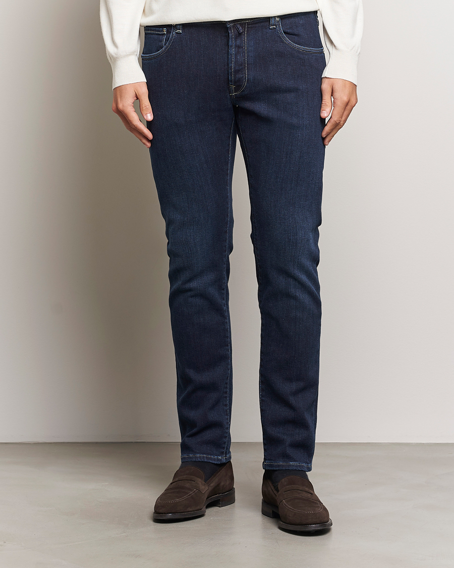 Men | Jeans | Incotex | 5-Pocket Stretch Denim Dark Blue