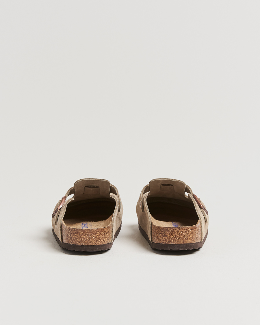 Men | Sandals & Slides | BIRKENSTOCK | Boston Soft Footbed Taupe Suede